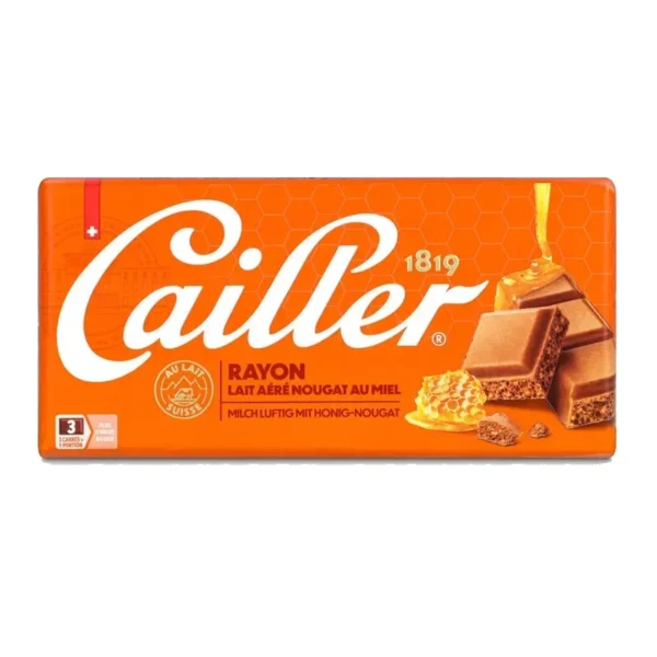 Cailler Rayon mléčná čokoláda s medovým nugátem - 100g