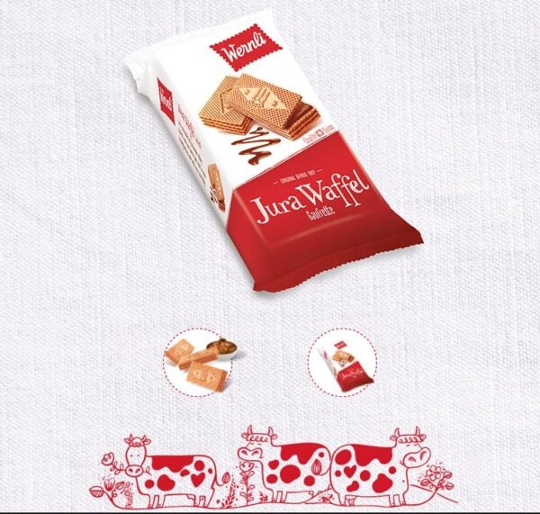 Wernli Jura wafers with cocoa cream filling