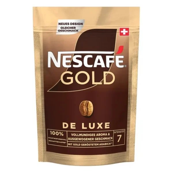 Nescafé Gold De Luxe Café Soluble 180 g - Premium Swiss Instant Blend
