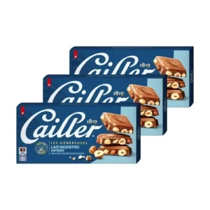 Cailler Tableta de chocolate con leche y avellanas - multipack 200g