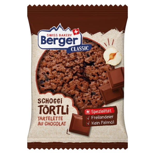 Berger Schoggi Törtli Swiss Chocolate Tartlets - 50g (8 Pieces)