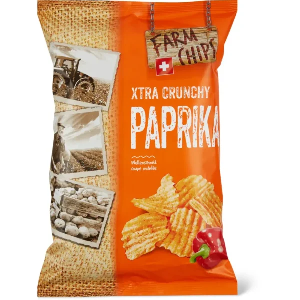 Farm Chips Paprika - autentické švajčiarske chrumky v každom súste