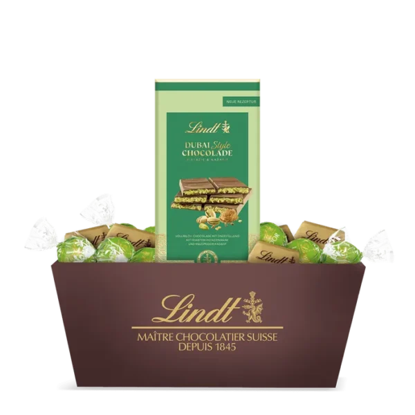 dubai caja de regalo de chocolate lindt pistacho