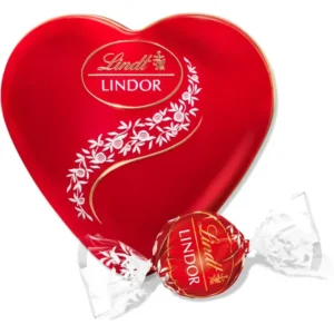 Lindt Lindor Milk Chocolate Heart Box 62 g - gładkie szwajcarskie trufle prezentowe
