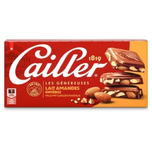 Cailler mandulás csokoládé egész mandulával - 200g