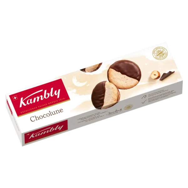 Kambly Chocolune Biscotti meringati svizzeri ricoperti di cioccolato confezione da 100 g