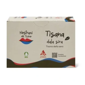 Migros Bio Tisana della Sera – organic Swiss herbal tea with lemon balm, basil, verbena and monarda