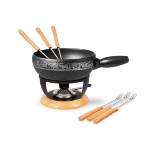 Premium Swiss Cheese Fondue Set – Classic Design for 6 Persons