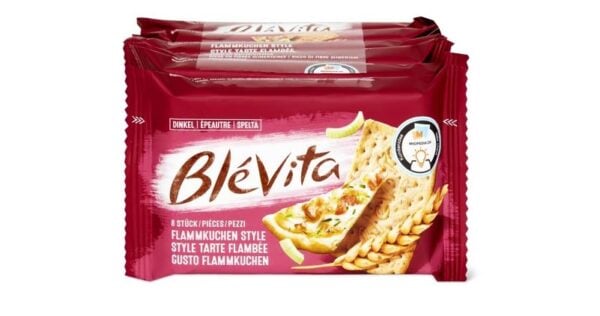6 x Biscuits à l'épeautre Blévita Style Flammkuchen