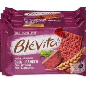 6 x Blévita Spelt Biscuits with Chia & Beetroot