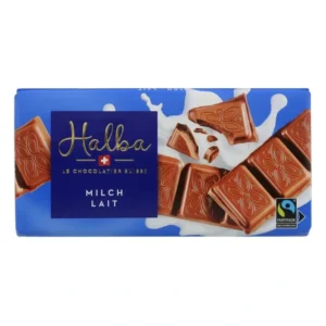 Halba Milk Chocolate Bar 100g – classic Swiss milk chocolate