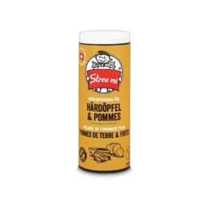 STREU MI Pommes Seasoning 90 g container – Swiss spice mix for potatoes & fries