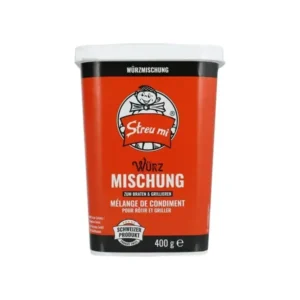 STREU MI Rot 400 g container – Swiss seasoning mix for meat and raclette