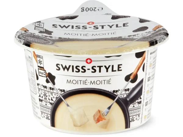 Swiss Fondue Moitié-Moitié 200g - pravé fondue zo syrov Gruyère a Vacherin