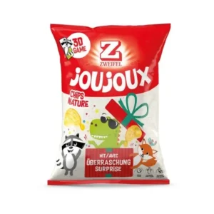 Zweifel JouJoux Chips Nature 42 g bag front view” oppure “pure nature potato chips Zweifel JouJoux 42g