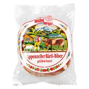 Bischofberger Appenzeller Bärli Biber 75g – traditional Swiss gingerbread with almond filling