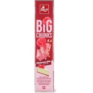 Frey Big Chunks Oemotståndlig Vit Choklad - Hallon & Smörkex - 150g