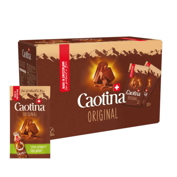 4 x Caotina Original Monodose Hot Chocolate – Irresistible 100 x 15g 4 × كوتينا شوكولاتة ساخنة أحادية الأصل من كوتينا - لا تقاوم 100 × 15 جم