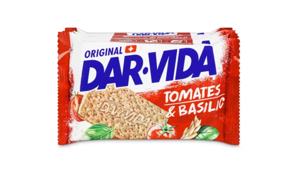 DAR-VIDA Crackers με ντομάτα και βασιλικό - 184g