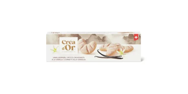 Classic Créa d'Or Vanille-Kipferl – Swiss Vanilla Biscuits - 100g Classic Créa d'Or Vanille-Kipferl - Biscuits à la vanille suisse - 100g