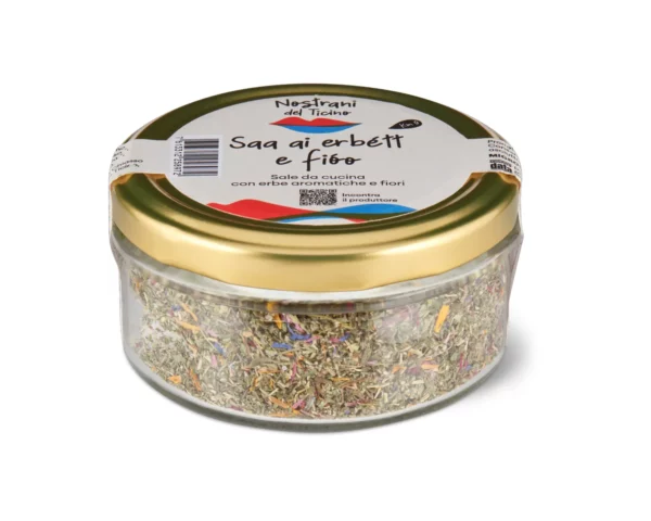 Nostrani del Ticino Herb Salt with Flowers - 180g Sól ziołowa Nostrani del Ticino z kwiatami - 180g
