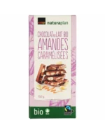 Naturaplan BIO mliečna čokoláda karamelizované mandle - 150g