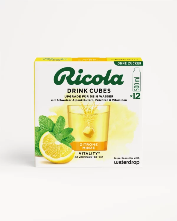 Ricola Nápojové kocky Citrón-Mäta - Balenie 6 ks