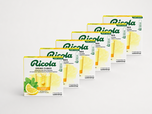 Ricola Nápojové kocky Citrón-Mäta - Balenie 6 ks