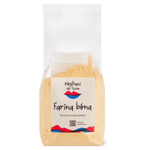 Farina Bona Farina bona 250 g – Nostrani af Ticino ristet schweizisk majsmel