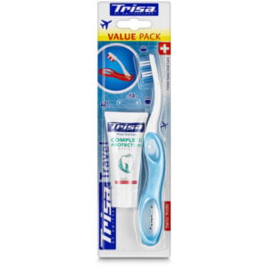 TRISA Travel Toothbrush and Toothpaste Set