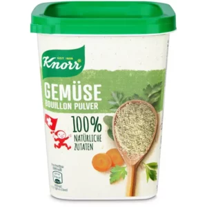 Knorr vegetable stock powder 228g tin from Switzerland