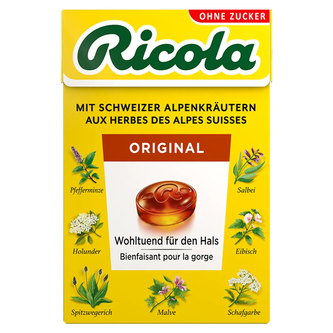 Famous Swiss brands: Ricola herbal drops with Alpine herbs