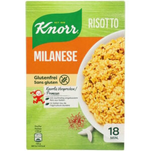 Knorr Milanese risotto mix 250g saffron pack from Switzerland