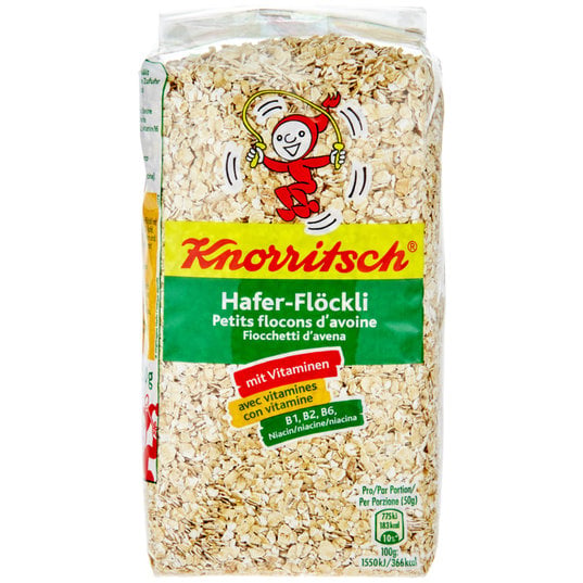 Knorr Knorritsch Rolled Oats - 500g Knorr rolled oats 500g Knorritsch pack from Switzerland