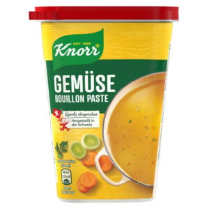 Knorr vegetable stock paste 500g tub from Switzerland