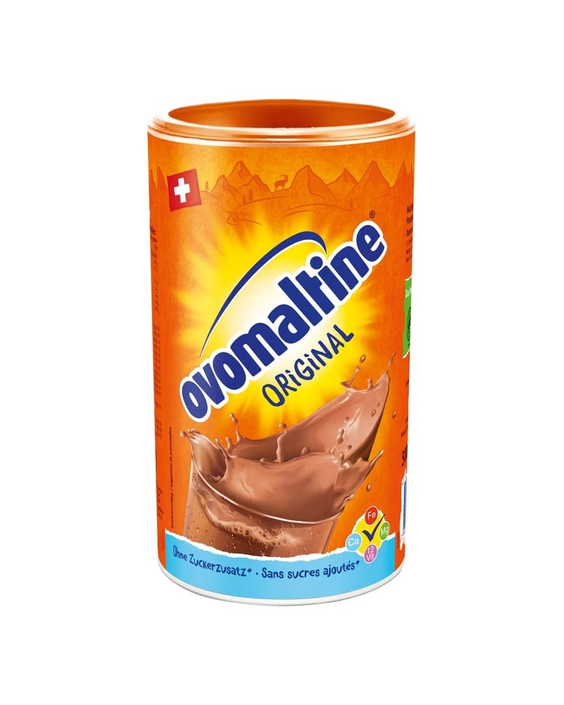 Ovomaltina originale svizzera in polvere, barattolo da 500 g